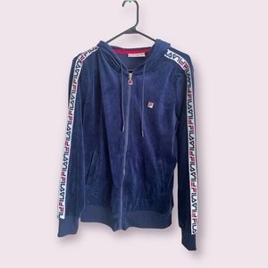 FILA velour hoodie size M
